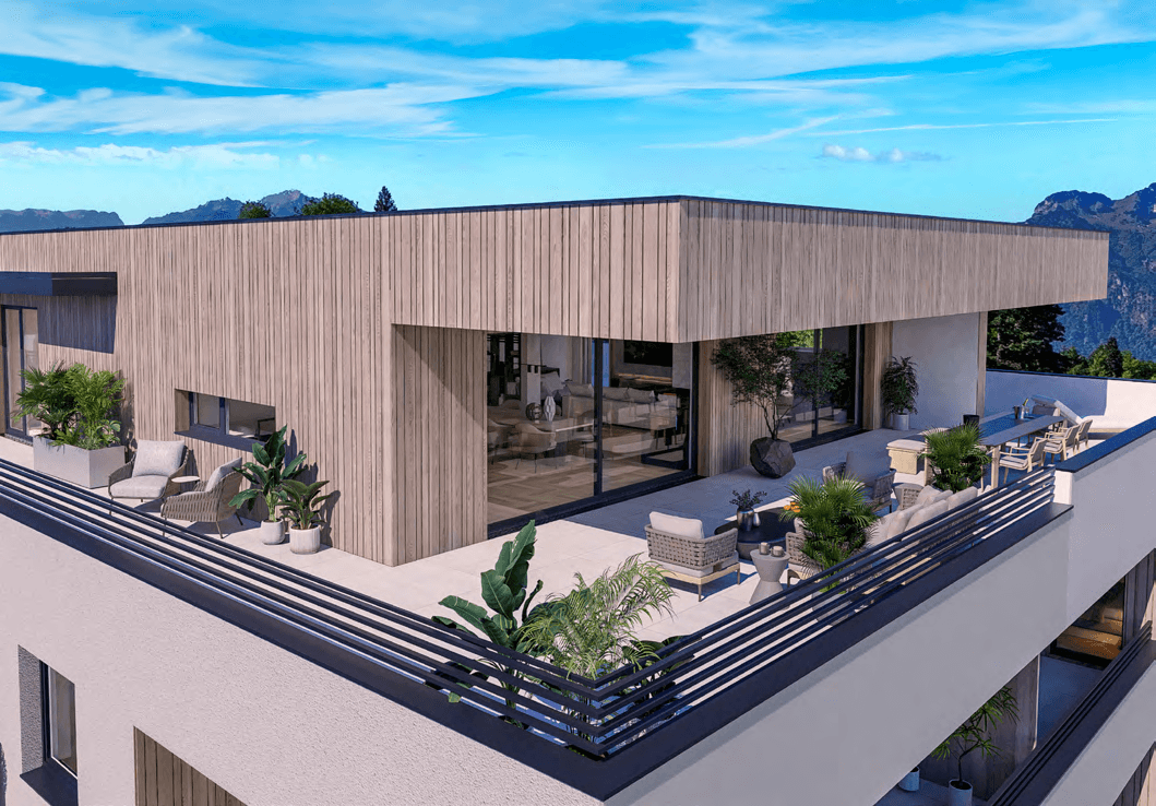 Penthouse Dachterrasse über den Dächern Salzburgs